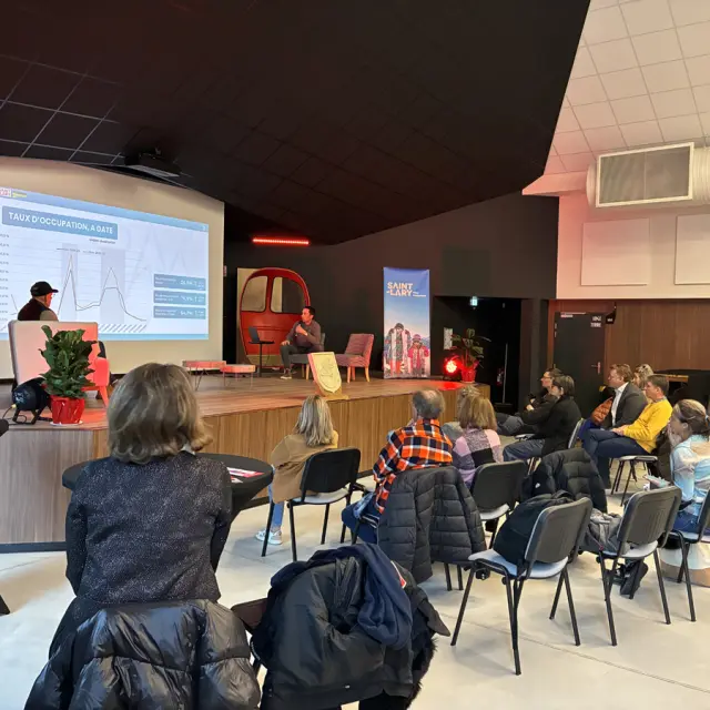 présentation des chiffres G2A au Grand Saint-Lary Show 2025 à l'Espace Lumiere